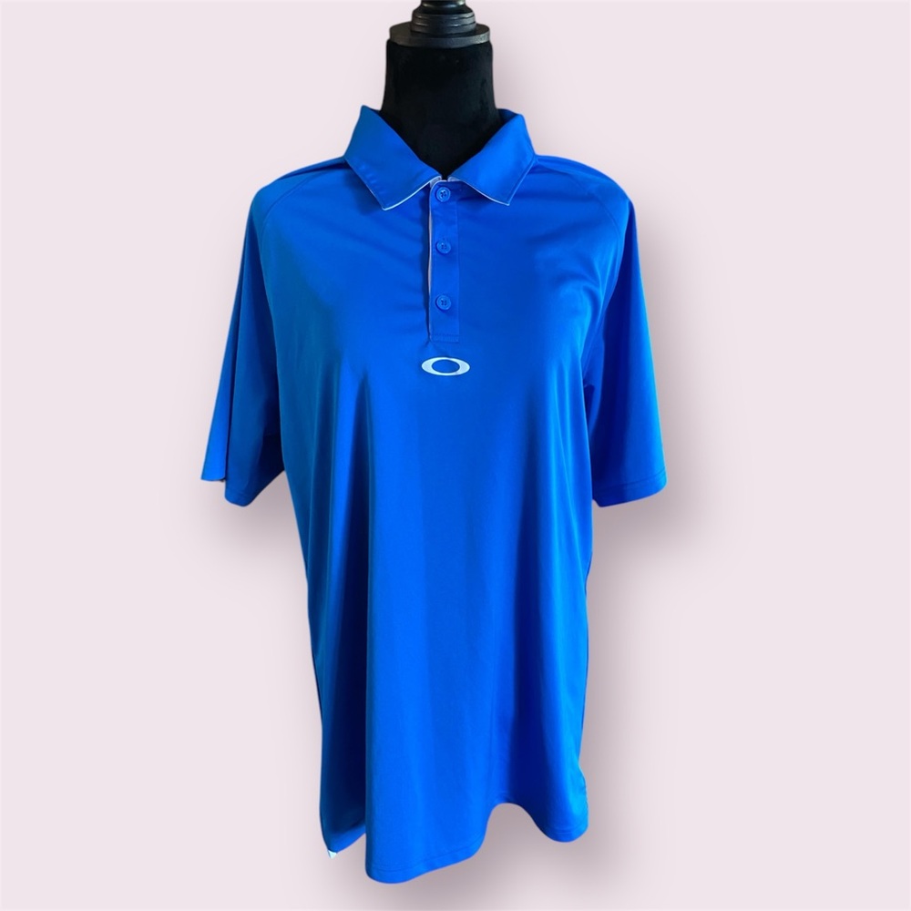 Oakley Men's Blue Hydrolix Golf Polo Shirt XL